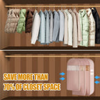 🧥 50% OFF NOW! 🧳 Space Saving Hanging Garment Bag with Self-Compression Zipper – Wrinkle-Free, Dust-Proof & Travel Essential ✈️