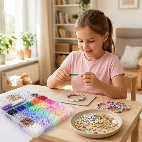 Clay Beads Bracelet Making Kit