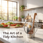 Thickened Stainless Steel Utensil Organizer, Rust Resistant Easy to Clean