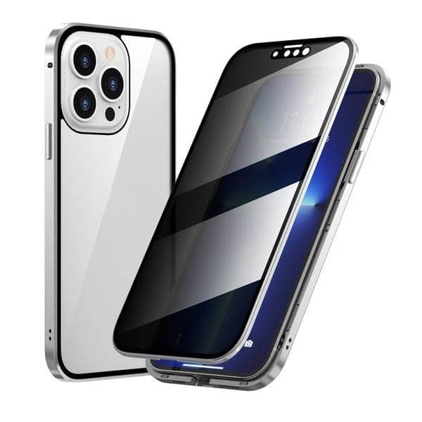 🎁Hot Sale 49% OFF⏳Magnetic iPhone case with privacy glass and metal