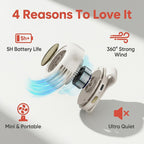 📢📢50% OFF !! ⏰ Bladeless Fan – Ultra-Light & 1.5h Fast Charge ⚡🌀