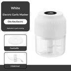 Electric Garlic Chopper, Mini Portable Veggie Chopper, 250ML Garlic Grinder Masher Onion Grinder, Blender To Vegetable, Wireless Food Processor For Ginger, Chili, Fruit, Meat