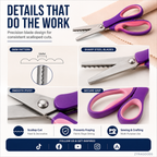 ✂️Multipurpose Pinking Shears Serrated Scissors