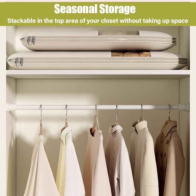 🧥 50% OFF NOW! 🧳 Space Saving Hanging Garment Bag with Self-Compression Zipper – Wrinkle-Free, Dust-Proof & Travel Essential ✈️