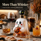 Ghost Pumpkin Halloween Decanter 🎃 🎃 Spooky Glass Whiskey Bottle