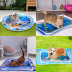 🐱 Unleash the Fun for Indoor Cats – 50% OFF ✨ Pet Water Sensory Mat – For Playful Hunting & Cooling Relief! 🐟