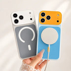 🌞🌈SUMMER HOT SALE £8.99!!💥50K+ SOLD!📱Trendy iPhone Case Hot Sale | Dopamine Color Block MagSafe Case – Ultra-Slim Matte Hard PC Cover for iPhone 17 Pro Max UK🇬🇧