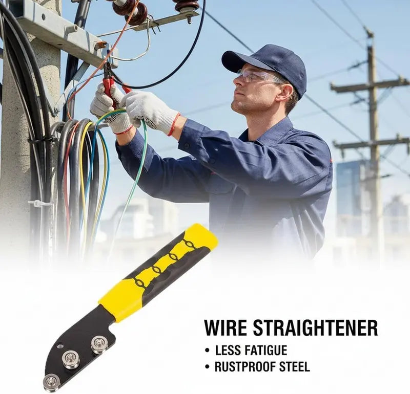 🔧⚡ Stainless Steel Cable Straightener Tool – Straighten Wires Faster, Work Smarter! 💪📏