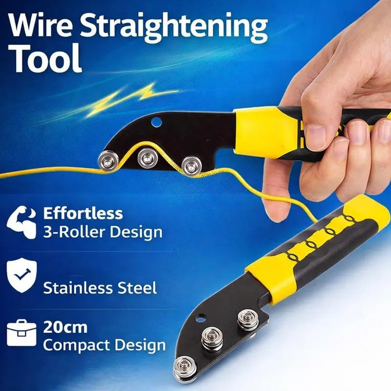 🔧⚡ Stainless Steel Cable Straightener Tool – Straighten Wires Faster, Work Smarter! 💪📏