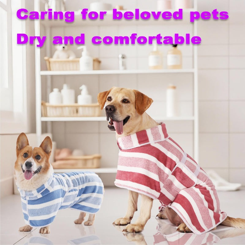 Super Absorbent Dog Bathrobe