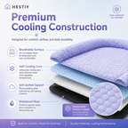 🐶🐱❄️Cooling Gel Mat for Pets Summer Heat Relief Pad Breathable Non-Toxic Cool Sleeping Mat for Dogs Cats