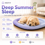 🐶🐱❄️Cooling Gel Mat for Pets Summer Heat Relief Pad Breathable Non-Toxic Cool Sleeping Mat for Dogs Cats