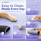 🐶🐱❄️Cooling Gel Mat for Pets Summer Heat Relief Pad Breathable Non-Toxic Cool Sleeping Mat for Dogs Cats