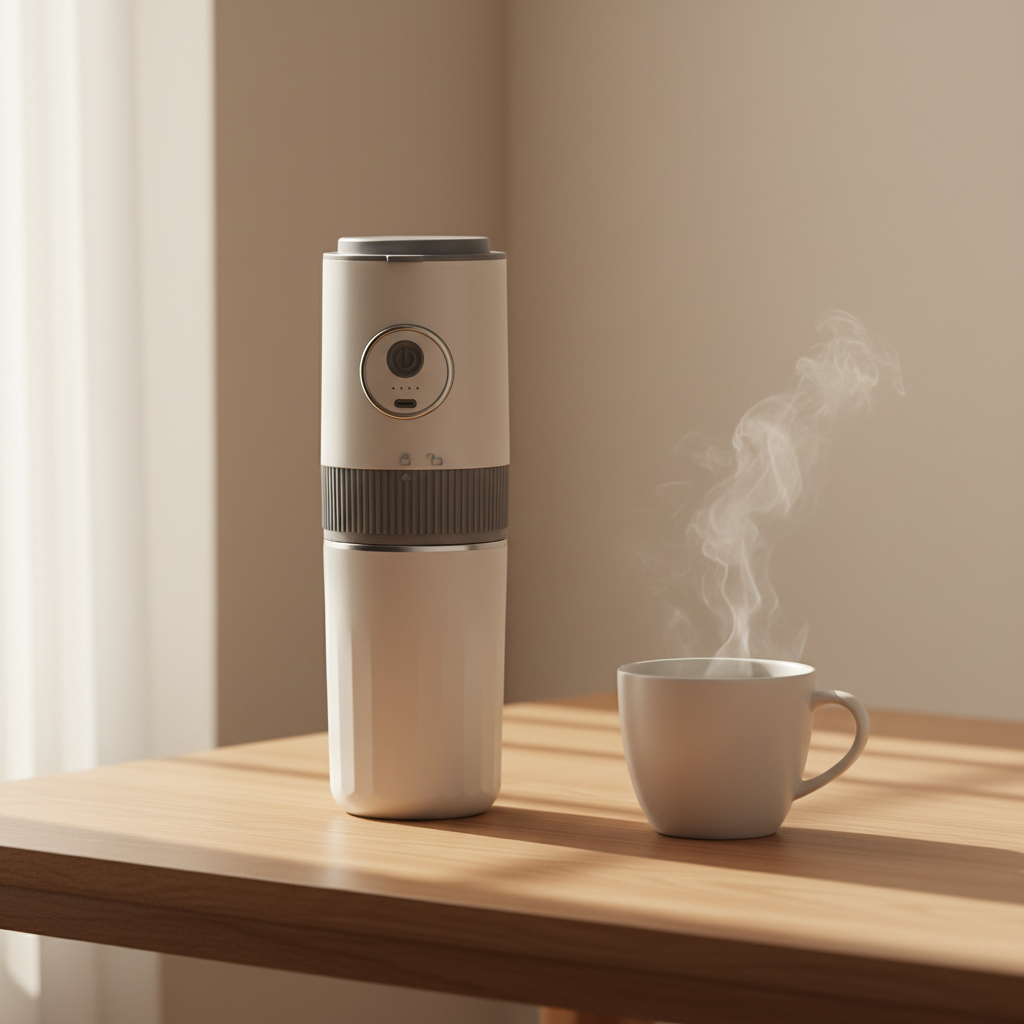 Portable Grind & Brew Coffee Maker — Fresh Ground, Anywhere You Wake Up