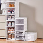 🔥Hot Sale🔥 Installation-Free Foldable Shoeboxes With Door