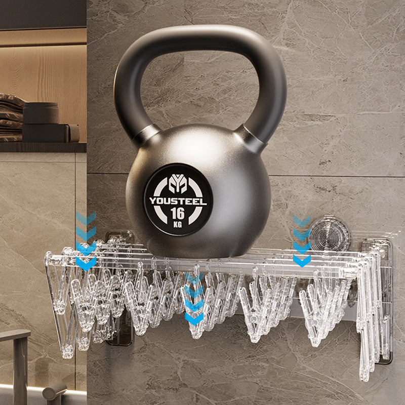 20-Clip Foldable Suction Cup Drying Racks