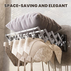 20-Clip Foldable Suction Cup Drying Racks