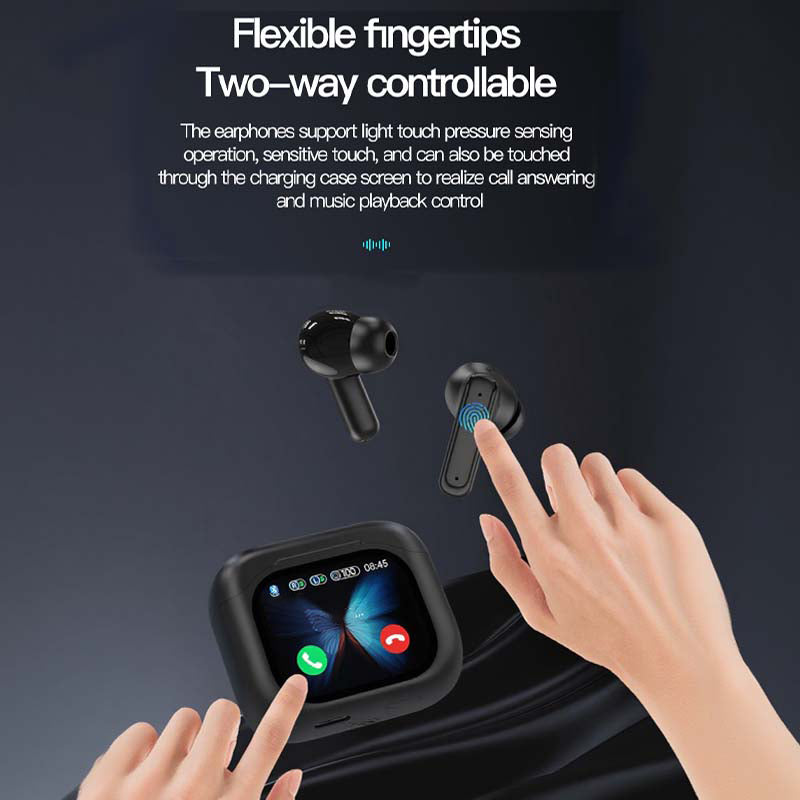 🎧 Touch-sensitive compact earbuds with crystal-clear sound quality🛍️