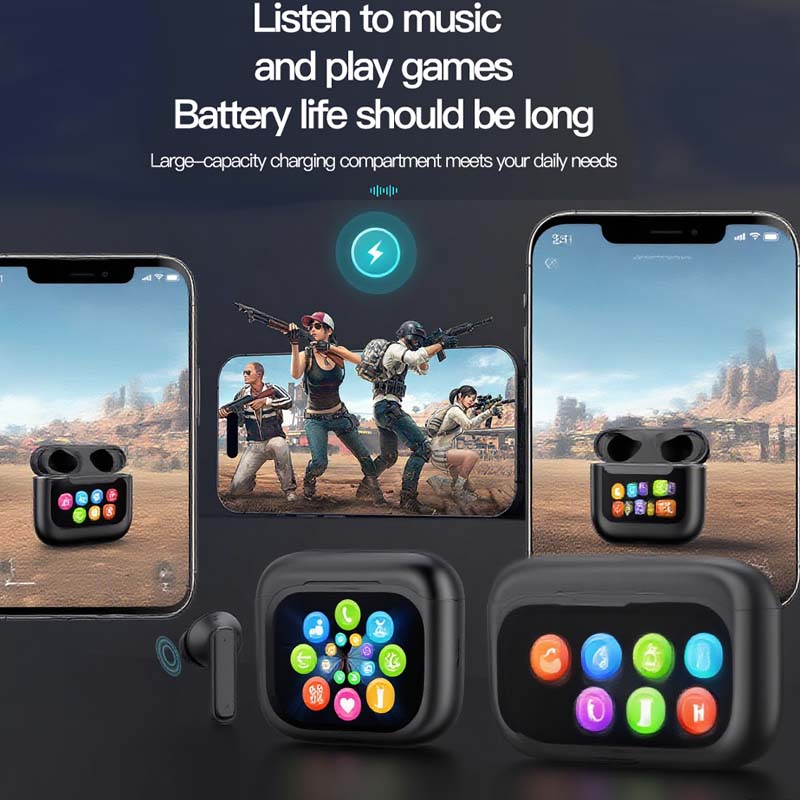 🎧 Touch-sensitive compact earbuds with crystal-clear sound quality🛍️
