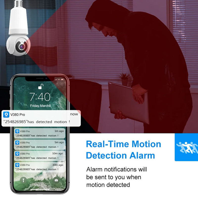 🔥Smart WiFi security camera with lighting
