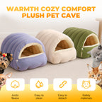 🐶😸Warmth Cozy Comfort Plush Pet Cave
