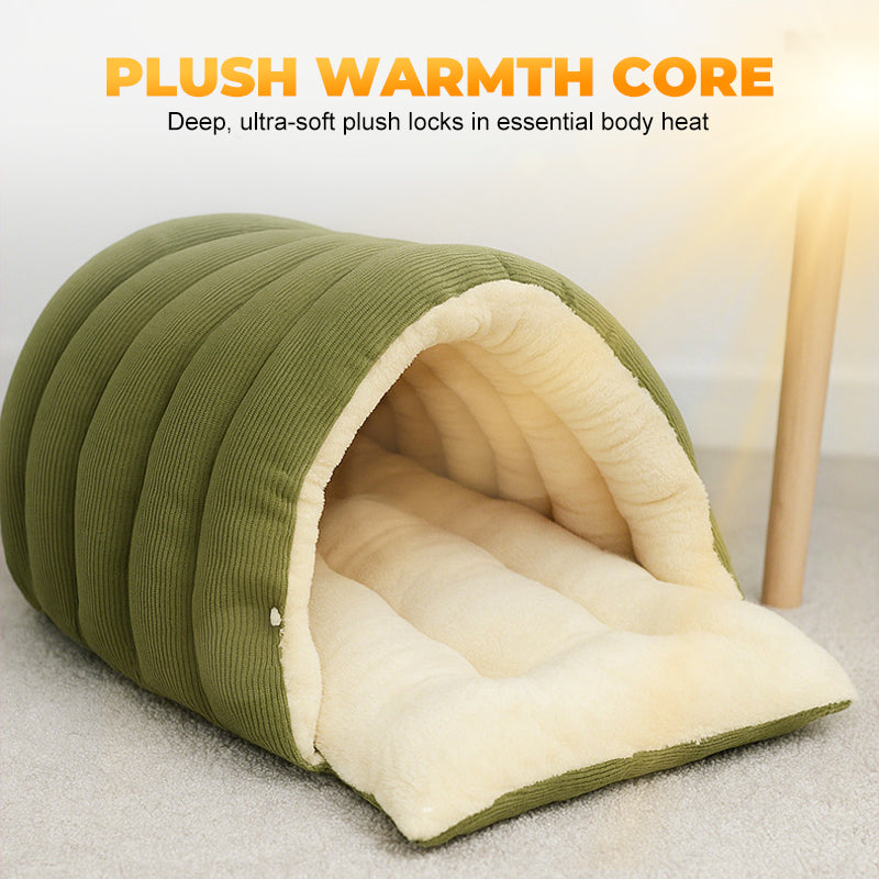 🐶😸Warmth Cozy Comfort Plush Pet Cave