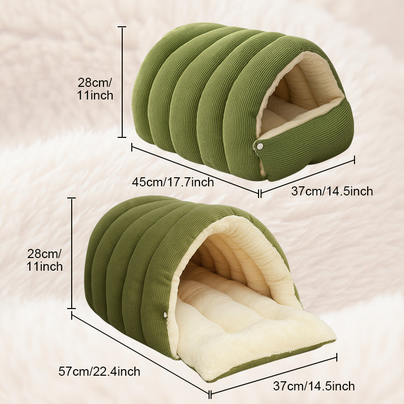 🐶😸Warmth Cozy Comfort Plush Pet Cave