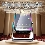 🎶📱5-in-1 Wireless Induction Bluetooth Speaker with Adjustable Phone Stand