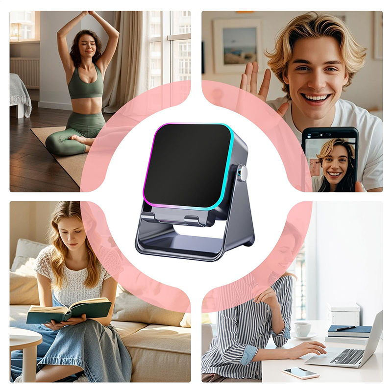 🎶📱5-in-1 Wireless Induction Bluetooth Speaker with Adjustable Phone Stand