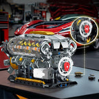🎉Final Day Sale: 49% OFF + FREE SHIPPING🔥 - Building Blocks OHV V8 Small-Block Engine Model Kit