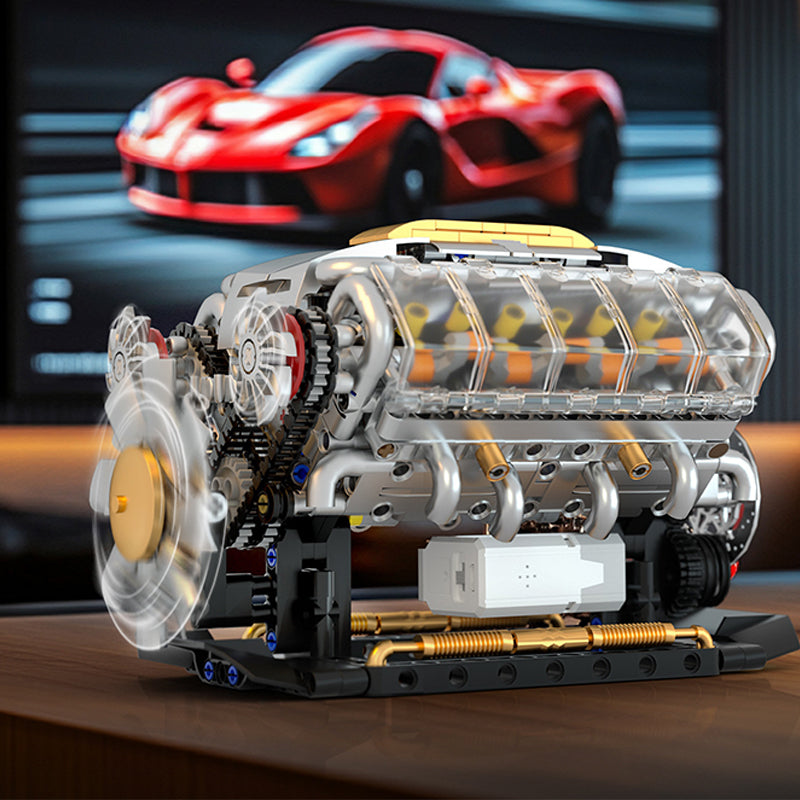 🎉Final Day Sale: 49% OFF + FREE SHIPPING🔥 - Building Blocks OHV V8 Small-Block Engine Model Kit