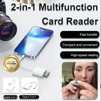 🔌 49% OFF NOW! 📱 5-in-1 Reader for Android – Dual USB-C Adapter, Fast Charging & Data Sync ⚡