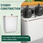 Hanging Kitchen Bin with Lid – No Smell, Space-Saving Rubbish Bin for Cabinet/Wall Use