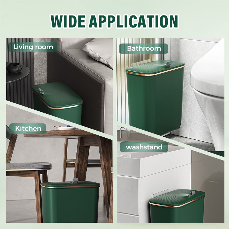 Hanging Kitchen Bin with Lid – No Smell, Space-Saving Rubbish Bin for Cabinet/Wall Use