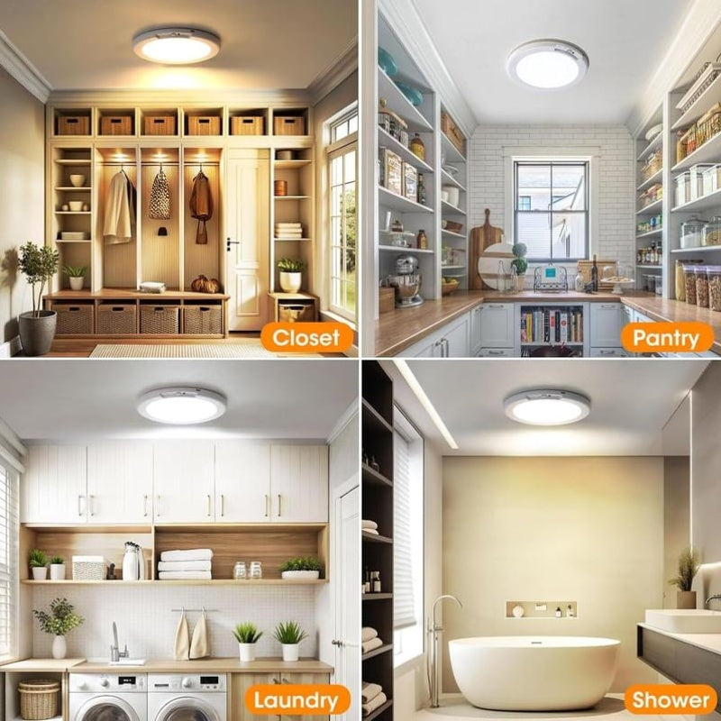 💥Big Sale-50% Off💡Rechargeable Motion Sensor Ceiling Light with Remote - Magnetic Wireless Ceiling Light Battery Powered