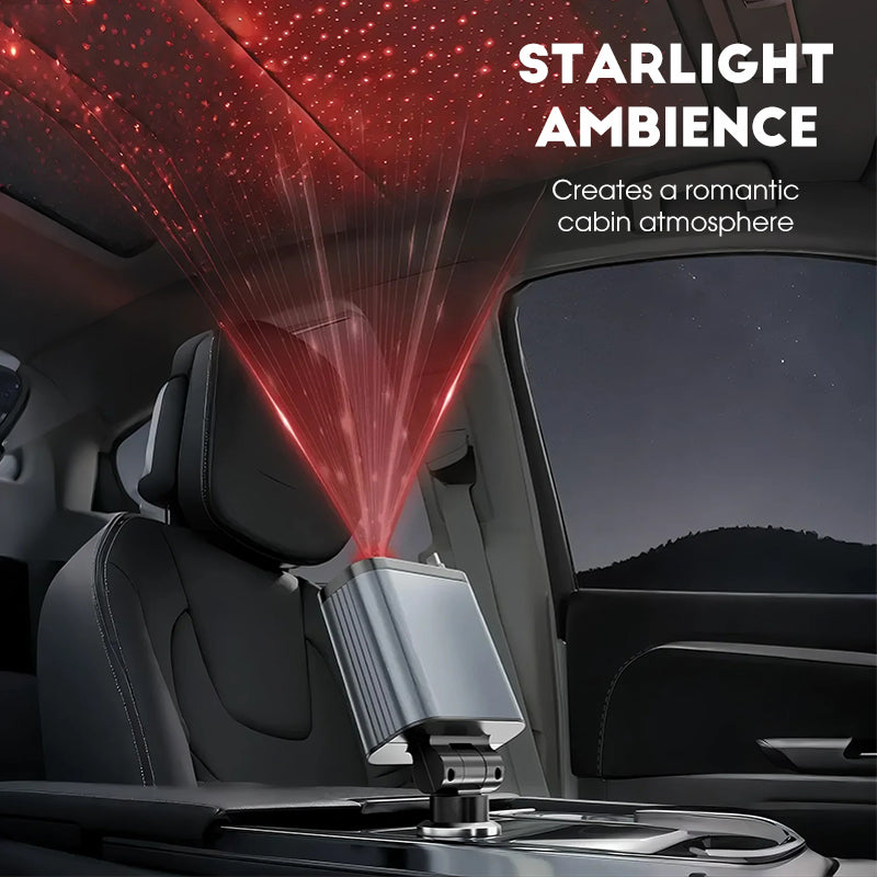 ⚡ BUY 2 GET 1 FREE! ✨ Ultra-fast 4-in-1 Car Charger 90W – With Retractable Cables & Ambient Starlight 🚗🌌
