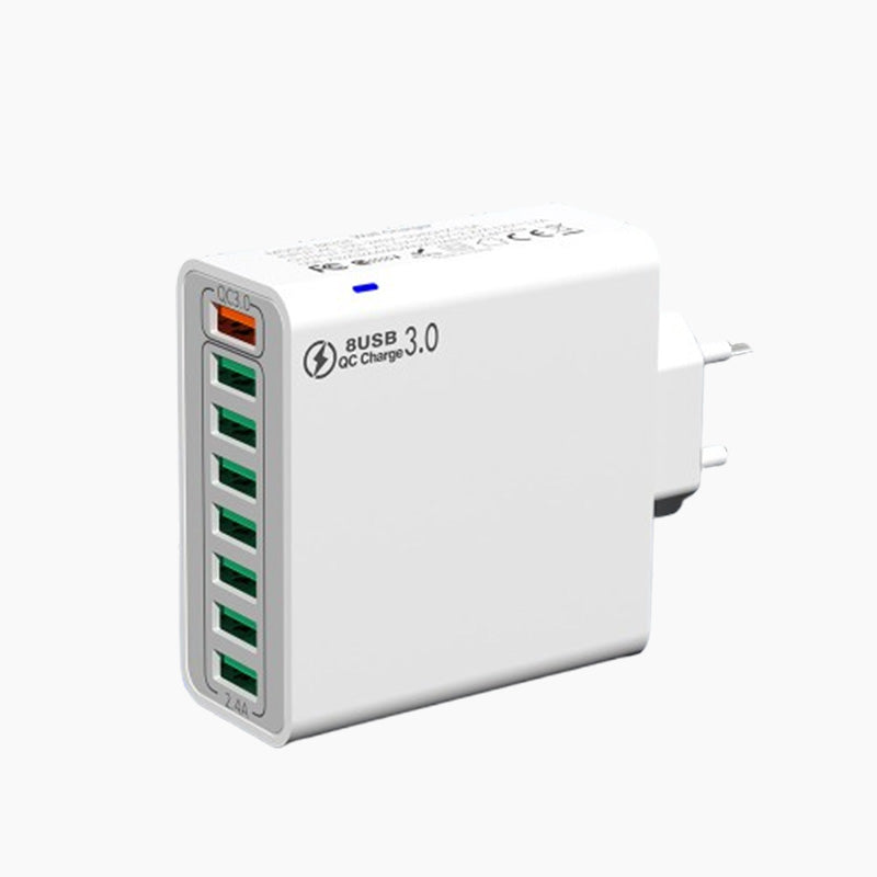 ⚡8-Port USB Fast Charging Mobile Phone Charger