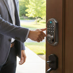 📢📢60% OFF!! ⏰Smart Fingerprint Deadbolt Lock with Keypad