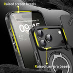 🔥50％ Off ＆Hot Sale🔥Magnetic Phone Case with Ring Stand For iPhone.airbag military protection