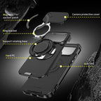 🔥50％ Off ＆Hot Sale🔥Magnetic Phone Case with Ring Stand For iPhone.airbag military protection
