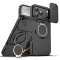 🔥50％ Off ＆Hot Sale🔥Magnetic Phone Case with Ring Stand For iPhone.airbag military protection
