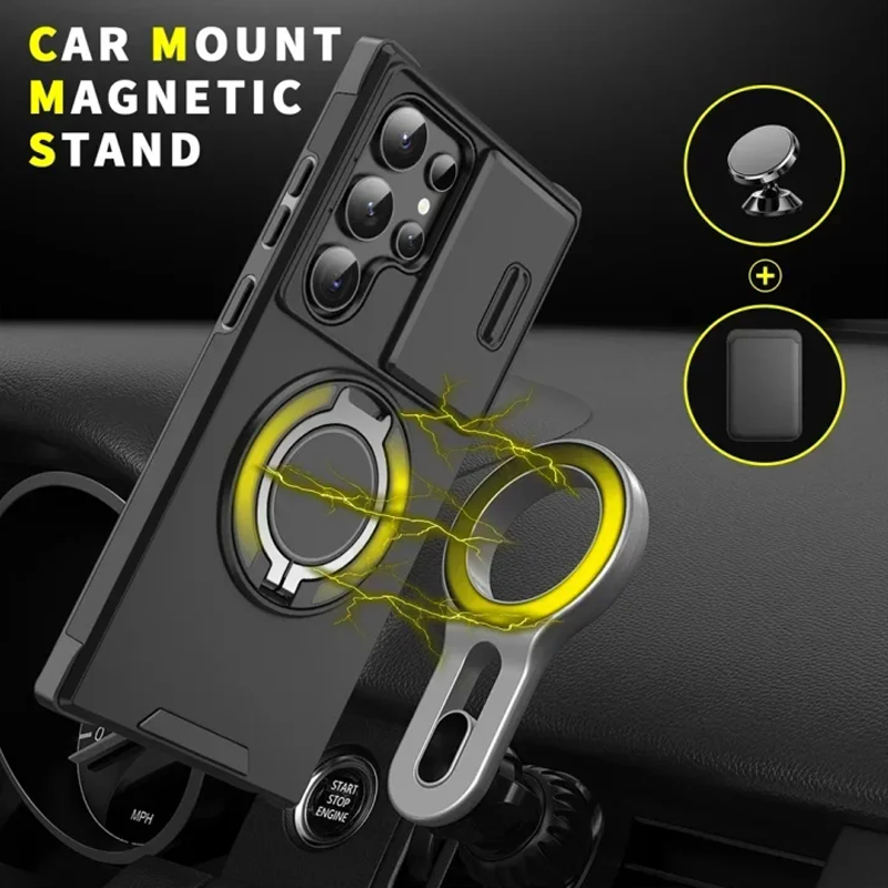 🥳2026 HOT SALE🥳💞50K+ SOLD!🎬🔥 49% OFF! 3-in-1 Magnetic Case for Samsung – Snap & Go Stand + Raised Camera Guard + Full Protection. Your all-in-one daily shield. 🛡️🧲