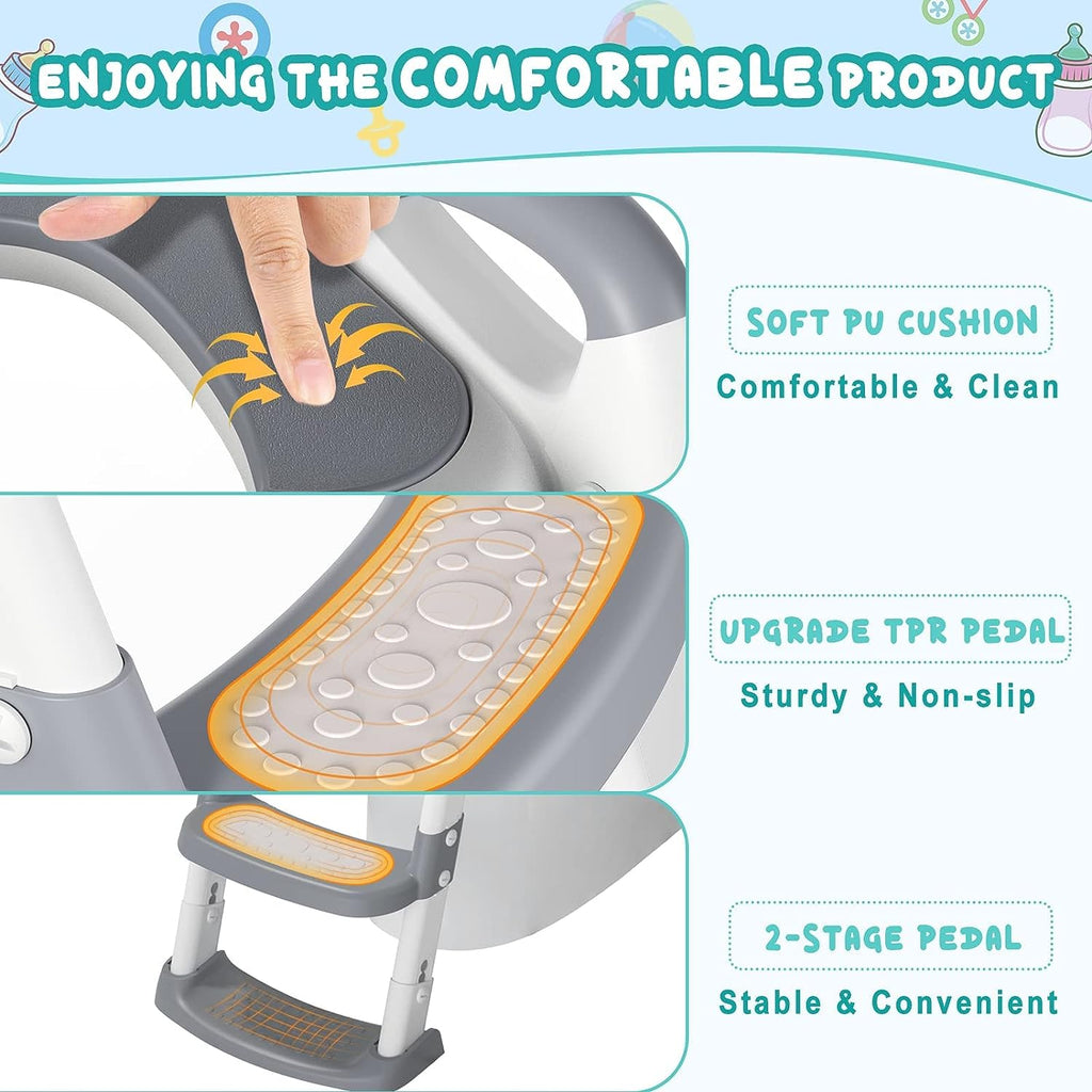 🔥Hot Sale 49% OFF🎁Potty Training Toilet Seat with Ladder