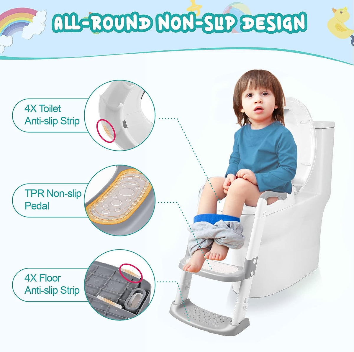 🔥Hot Sale 49% OFF🎁Potty Training Toilet Seat with Ladder