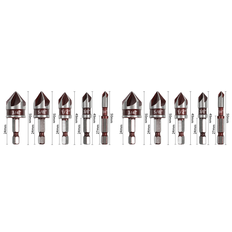 📢📢40% OFF !! ⏰ Countersink Drill Bit Set for Woodworking (5PCS/3PCS) – Clean Flush Holes, Durable & Time-Saving ⚙️