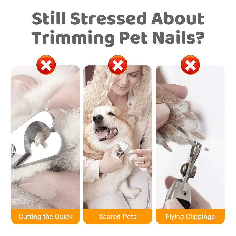 🔥50% OFF Half Price 🐕Wooden Pet Nail File with Replaceable Pads Gentle Paw Grooming Tool for Dogs Cats Small Pets