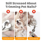🔥50% OFF Half Price 🐕Wooden Pet Nail File with Replaceable Pads Gentle Paw Grooming Tool for Dogs Cats Small Pets