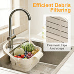 🥦50% OFF!🍅Collapsible Faucet-Hanging Sink Strainer Basket