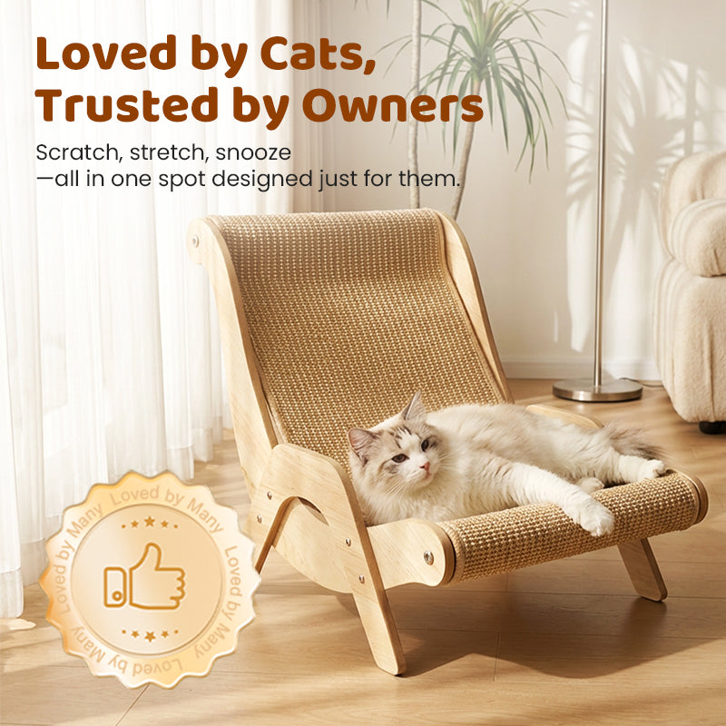 🐱 49% OFF NOW! ⏰ 2-in-1 Sisal Cat Scratching Lounger – Scratching & Lounging, Durable Sisal & Space-Saving 🛏️
