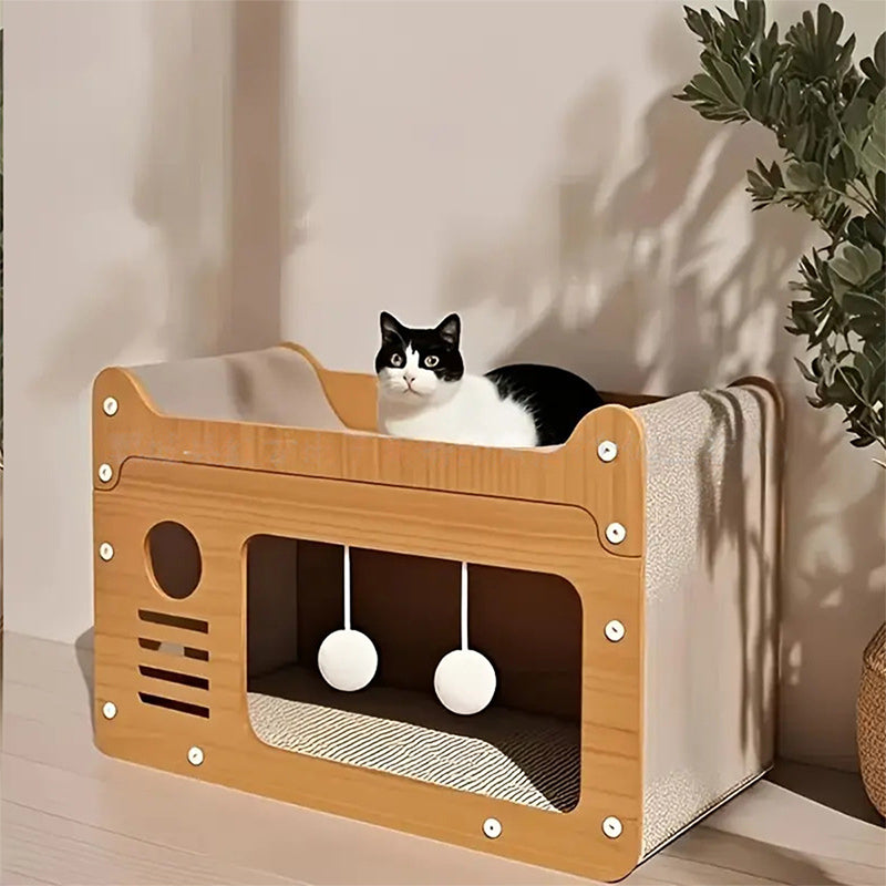 🐱 49% OFF NOW! ⏰ 2-in-1 Sisal Cat Scratching Lounger – Scratching & Lounging, Durable Sisal & Space-Saving 🛏️